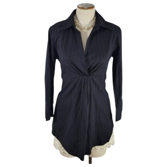 Dana Buchman Tops - Dana Buchman V-Neck Front Drapey Top